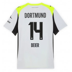 Pánské fotbalový oblečení Borussia Dortmund Maximilian Beier #14 Venkovní košile 2025-26 Krátkým Rukávem